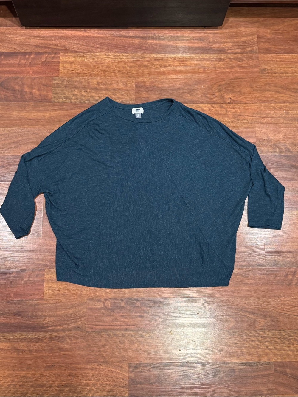 Old Navy - Loose Fit Dark Green Boxy Long Sleeve Top